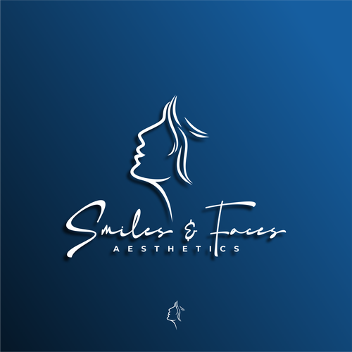 Woman face logo with the title 'Smiles & Faces'
