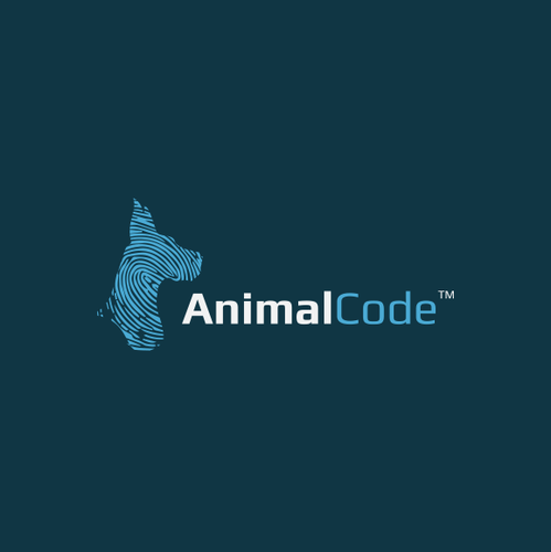 Fingerprint design with the title 'Logo for Animal Code.'