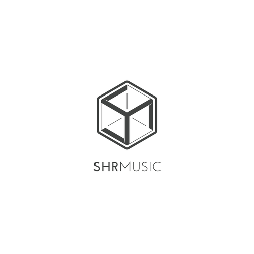 Impossible logo with the title 'Clever & Geometric Logo for SHR Music'
