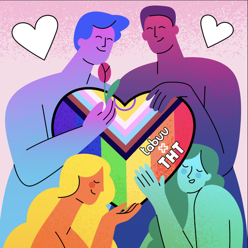 Bright artwork with the title 'imited Edition Pill Case - Charity Partnership'