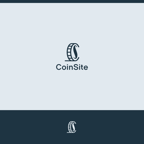 Coin brand with the title 'Logo design concept for Coin Site'