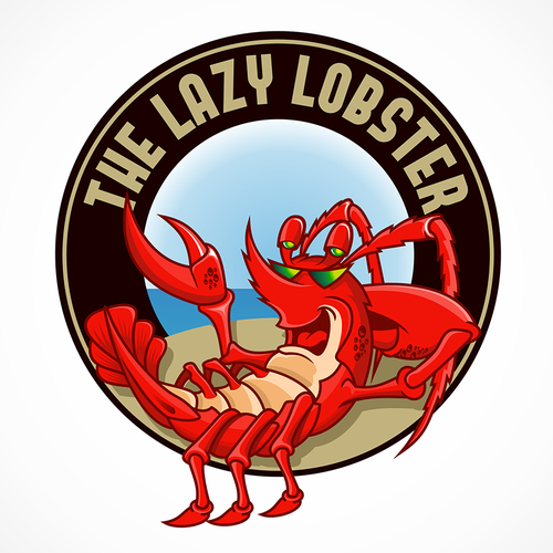 Lobster logo with the title 'Create a cool lobster related logo for a new outdoor eatery in New York'