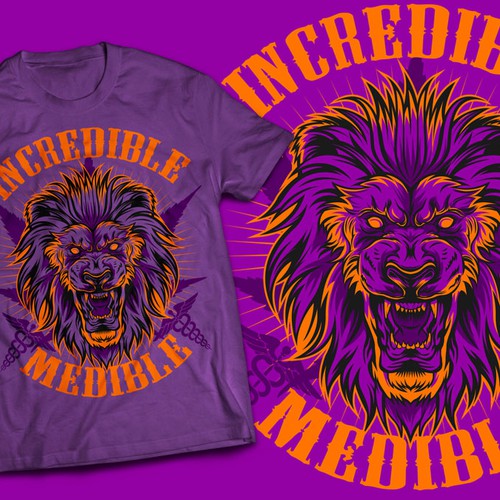 Medical t-shirt with the title 'Incredible Medible Logo / Mascot for the American Medical Marijuana Foundation'