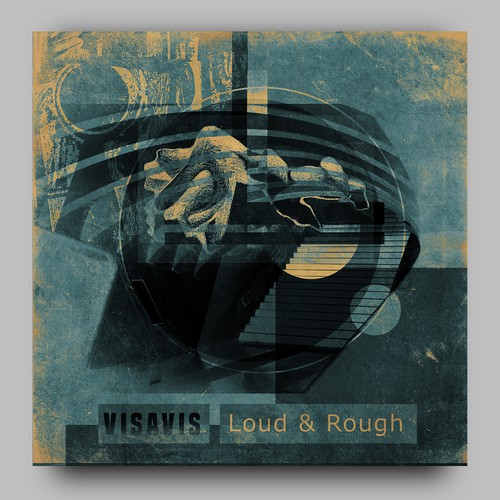 CD cover design with the title 'visavis'