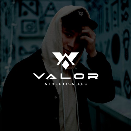 V brand with the title 'Sports logo for Valor Athletics'