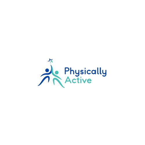 Psychotherapy logo with the title ' logo to promote being “Physically Active”'