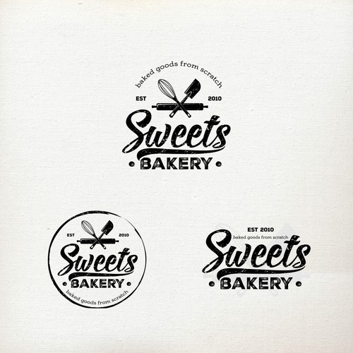 Sweet design with the title 'Logo for a small town bakery. Cupcakes, cakepops, buns, cookies etc. Baked goods from scratch'