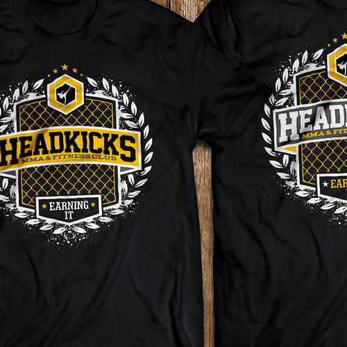 Icon t-shirt with the title 'HEADKICKS'
