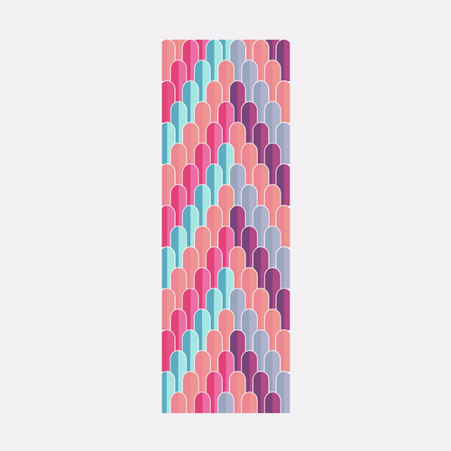 Yoga mat design with the title 'Yoga mat design'