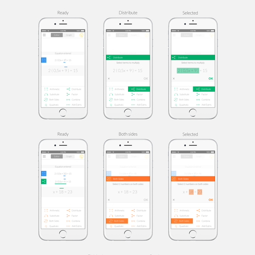 Mathematics design with the title 'Simplest Form Math Mobile App'