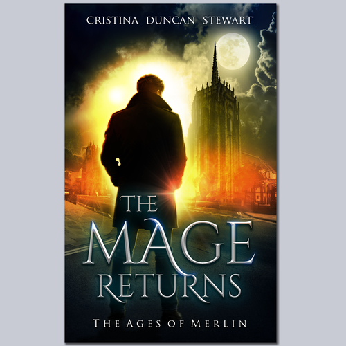 Urban fantasy book cover with the title 'Ebook cover for an urban fantasy'