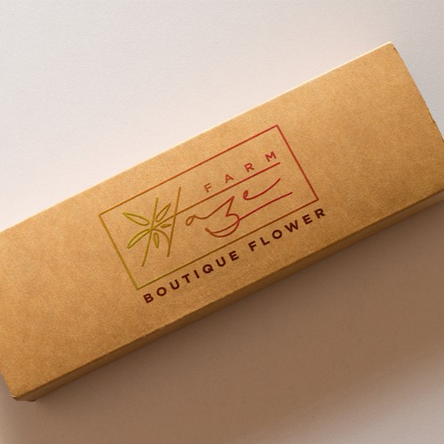 Cannabis leaf logo with the title 'Quality logo concept for cannabis farm'