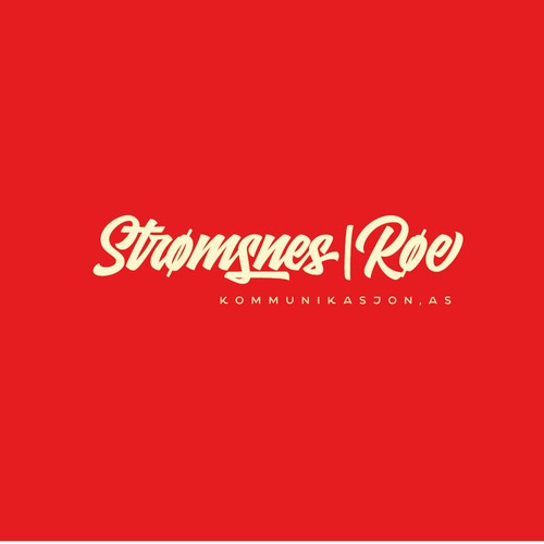 Pencil brand with the title 'Stromsnes|Roe logo'