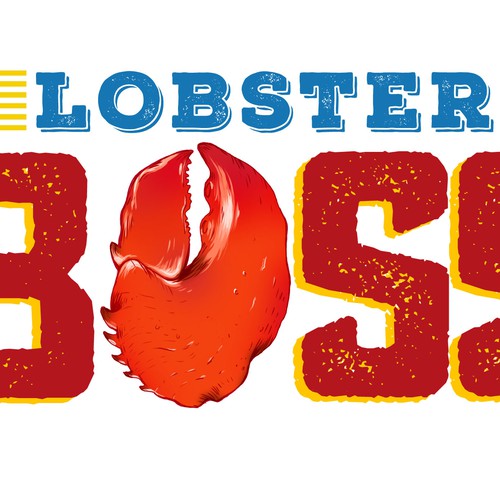 Lobster logo with the title 'Logo proposal for lobster restaurant'