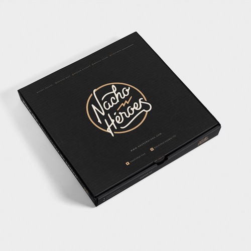 Brand packaging with the title 'Packaging Design For Nacho Heroes'