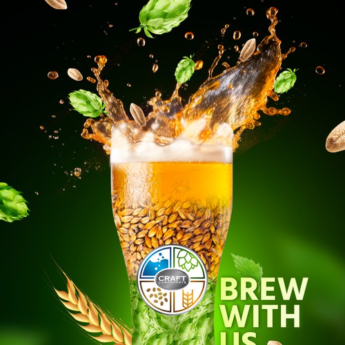 Print ad design with the title 'Print ad design for Craft Components'