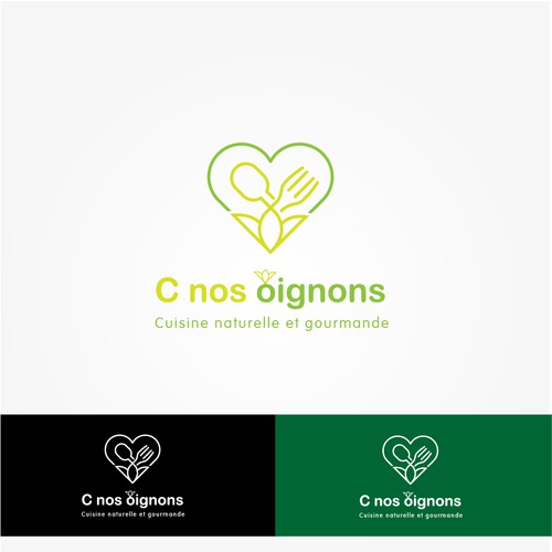 Healthy eating logo with the title 'logo Onions'