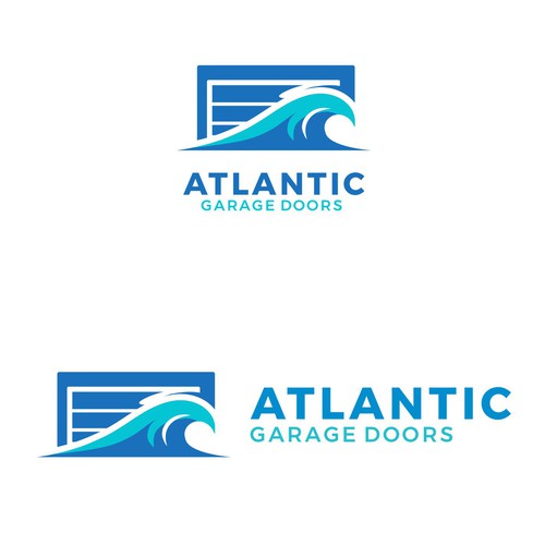 Maintenance logo with the title 'Modern Logo Design Garage Doors Service'