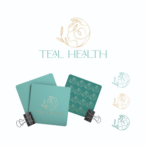 Health and beauty logo with the title 'feminine logo design'