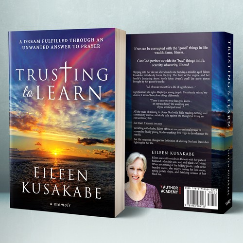 Memoir book cover with the title 'Book cover for "Trusting to Learn"'