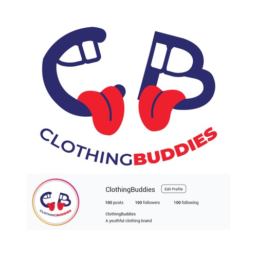 Instagram logo with the title 'CLOTHINGBUDDIES V2 [Logo]'