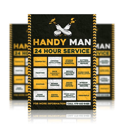 Handyman design with the title 'Handyman - Construction Flyer/Poster'