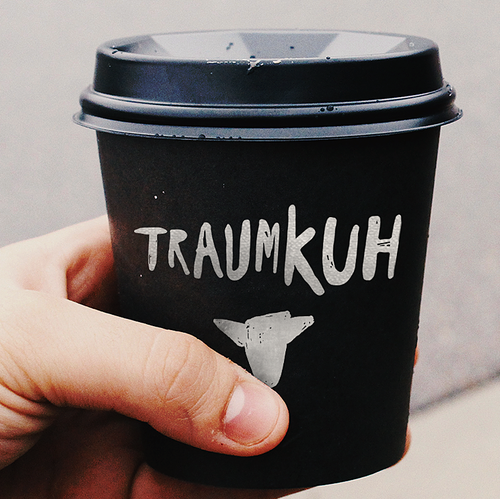 Coffee logo with the title 'Traumkuh'
