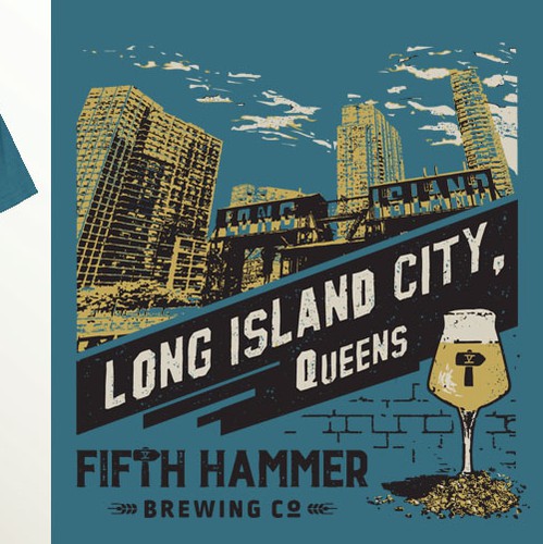 Food t-shirt with the title 'Promotional T-shirt design for Crafts Beers Brewery'