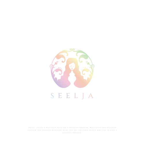 Wavy-hair logo with the title 'Logo Seelja'