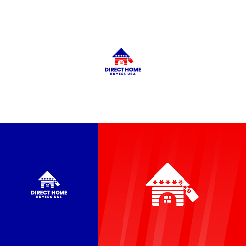 Tag design with the title ' Powerful yet simple Logo that shows what we do -'