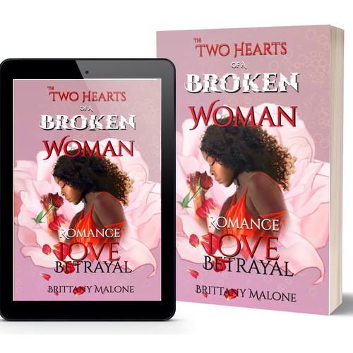 Rose book cover with the title 'Broken woman '