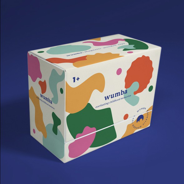 Children's packaging with the title 'Wumba Toys Packaging'