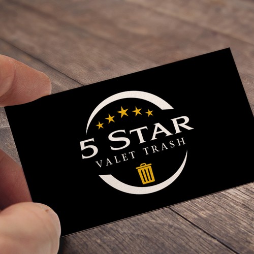 Trash design with the title 'Trash pickup service'