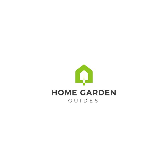 Gardener logo with the title 'Home Garden Guides Logo'