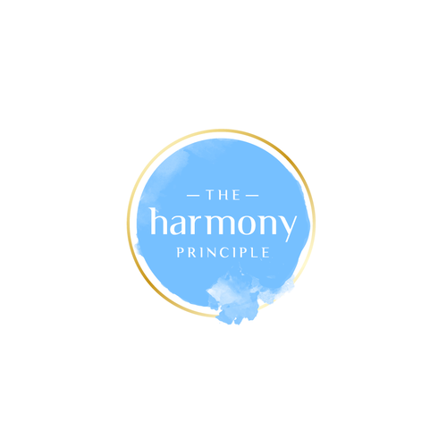 Harmony logo with the title 'Logo design - Harmony Principle'