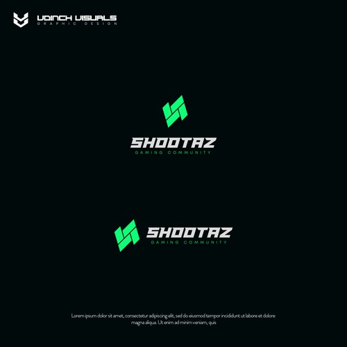 Video game logo with the title 'Logo concept for Shootaz'