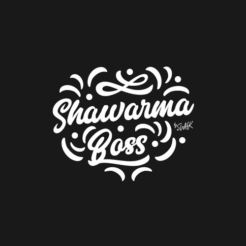 Typographic logo with the title 'Shawarma Boss'