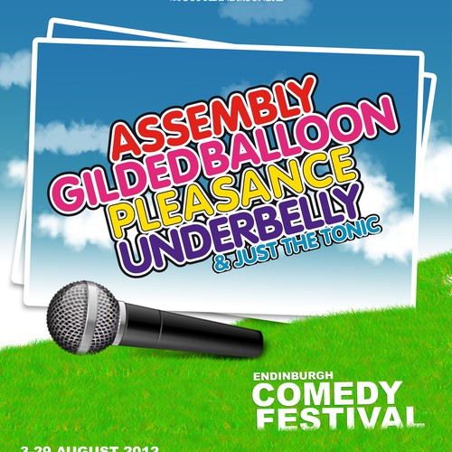 Event design with the title 'Edinburgh Festival needs a brochure cover'