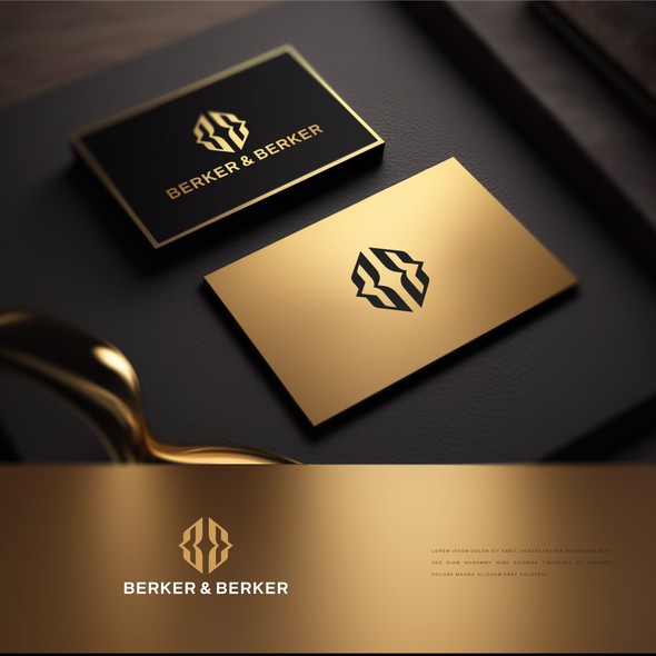 High-end design with the title 'Logo for Berker&Berker'