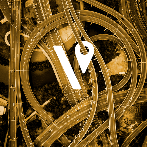 Road logo with the title 'Logo for scooter rental'