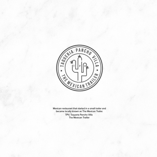 Mexican restaurant logo with the title 'Taqueria Pacho'