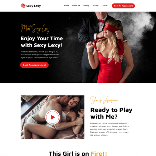 Fun website with the title 'Sexy Lexy's Site'