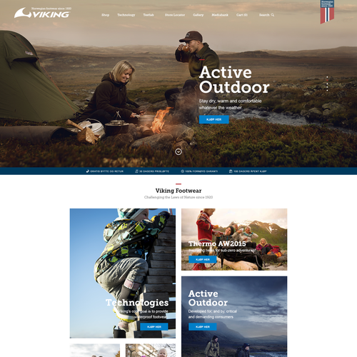 Tourism website with the title 'Amazing eCommerce homepage'