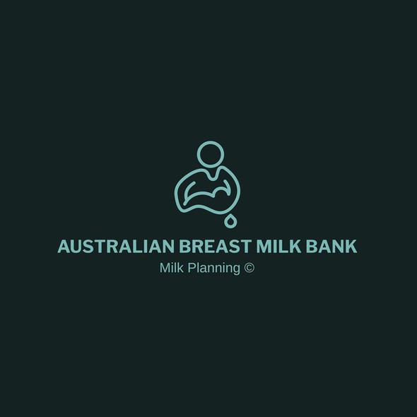 Breastfeeding logo with the title 'Breast feeding logo'