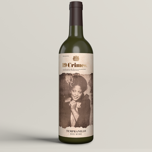 Mockup label with the title 'Wine Label Design'