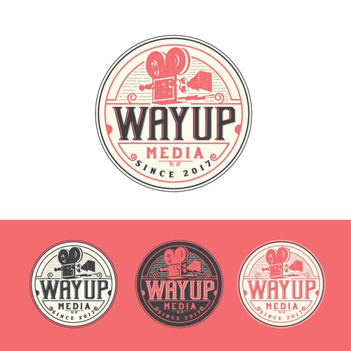 Production house logo with the title 'wayup film media'