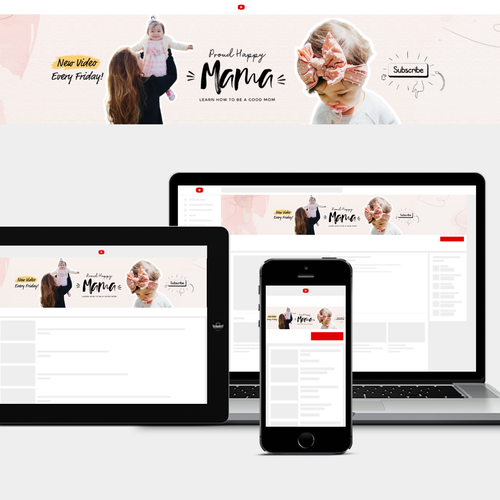 Mom design with the title 'Proud Happy Mama'