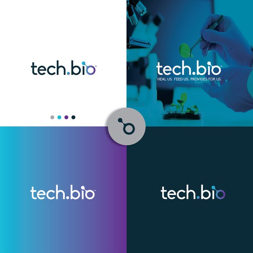 Bio design with the title 'tech.bio logo design'