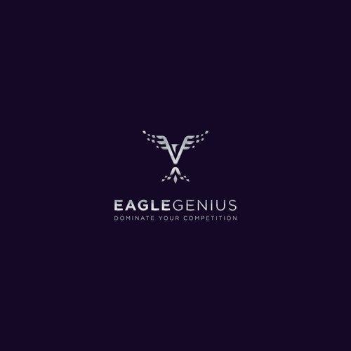 Eagle brand with the title 'Logo Design for Eagle Genius'