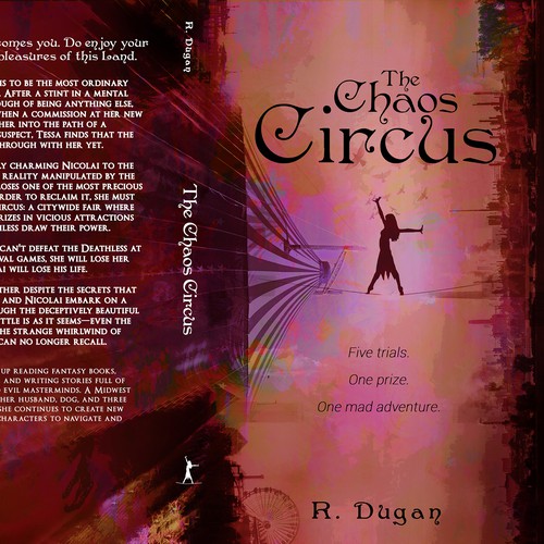 Professional book cover with the title 'The Chaos Circus by R. Dugan'